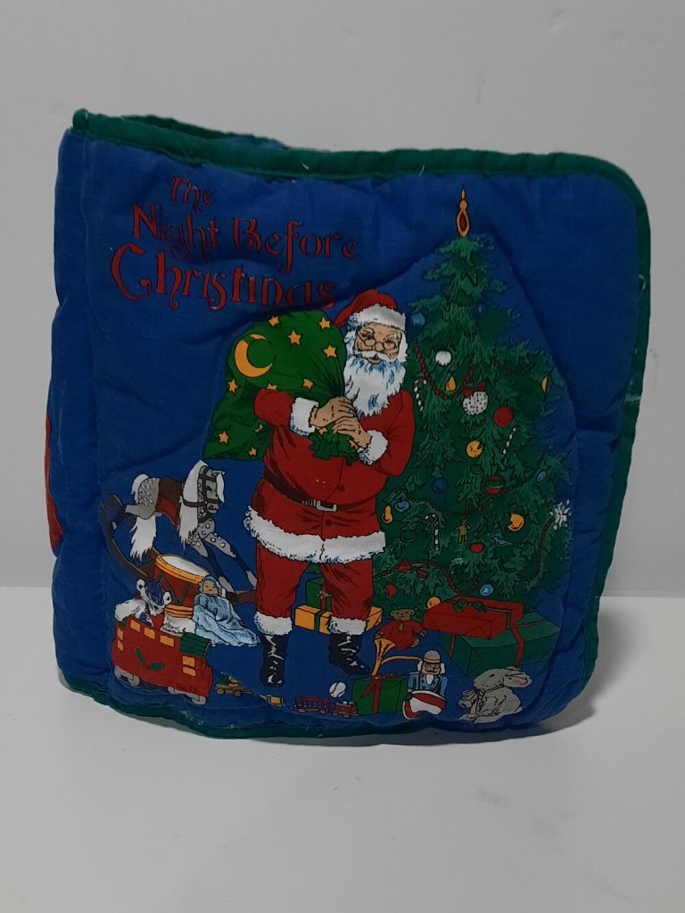 Night Before Christmas Cotton Fabric Cloth Heirloom Book Wellington Holiday